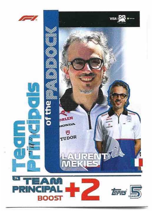 Team Principals LAURENT MEKIES 2024 Topps Turbo Attax