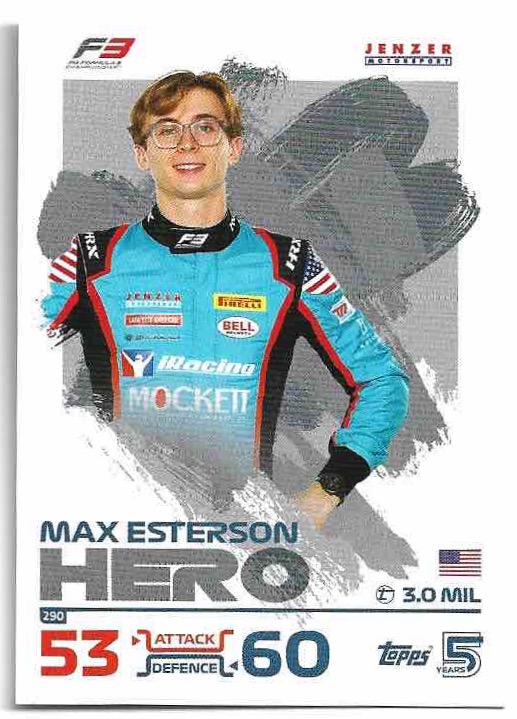 Hero MAX ESTERSON 2024 Topps Turbo Attax