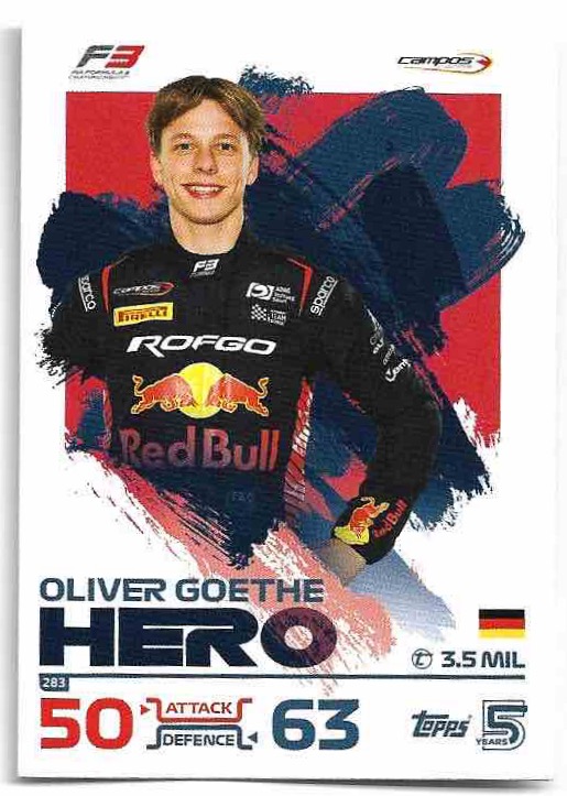 Hero OLIVER GOETHE 2024 Topps Turbo Attax