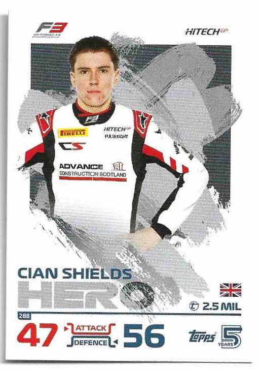 Hero CIAN SHIELDS 2024 Topps Turbo Attax