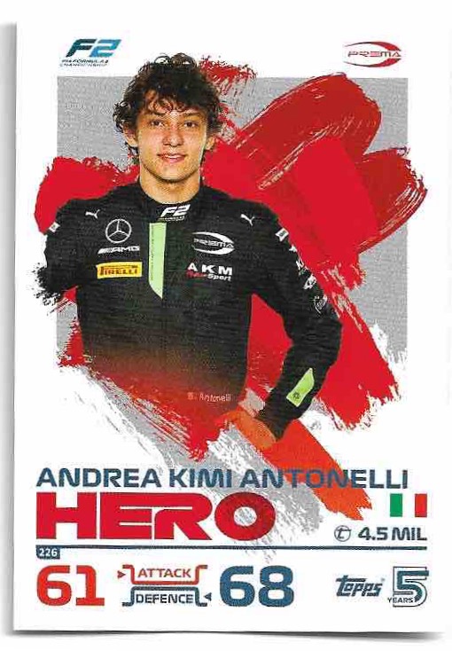 Hero ANDREA KIMI ANTONELLI 2024 Topps Turbo Attax