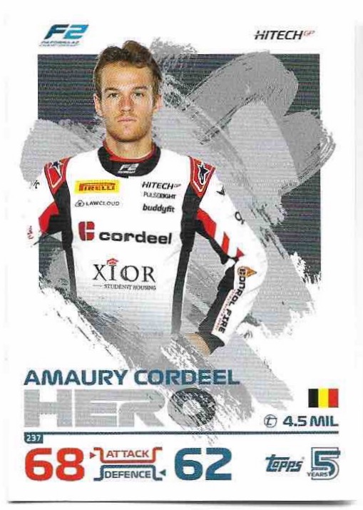 Hero AMAURY CORDEEL 2024 Topps Turbo Attax