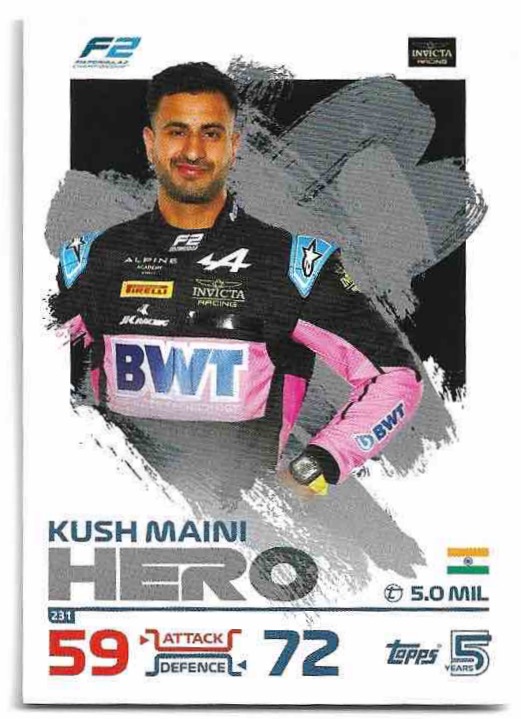 Hero KUSH MAINI 2024 Topps Turbo Attax