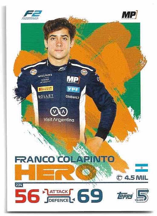 Hero FRANCO COLAPINTO 2024 Topps Turbo Attax