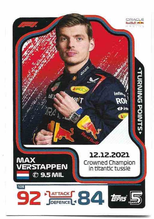 Turning Points MAX VERSTAPPEN 2024 Topps Turbo Attax