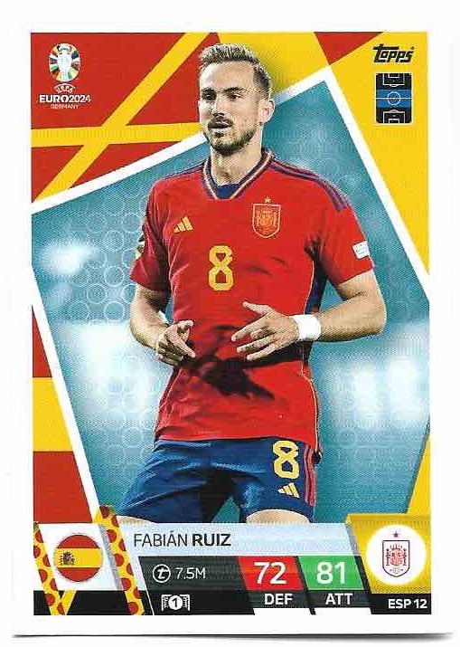 FABIAN RUIZ 2024 EURO Match Attax