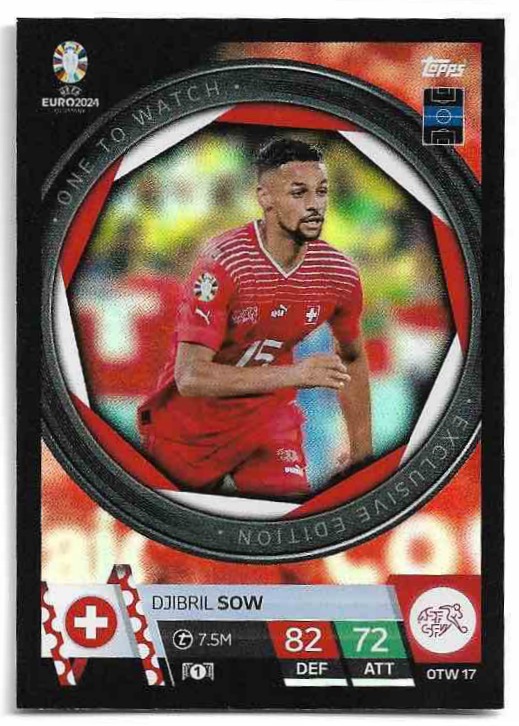 One To Watch DJIBRIL SOW 2024 EURO Match Attax