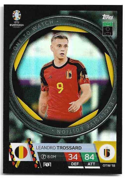 One To Watch LEANDRO TROSSARD 2024 EURO Match Attax