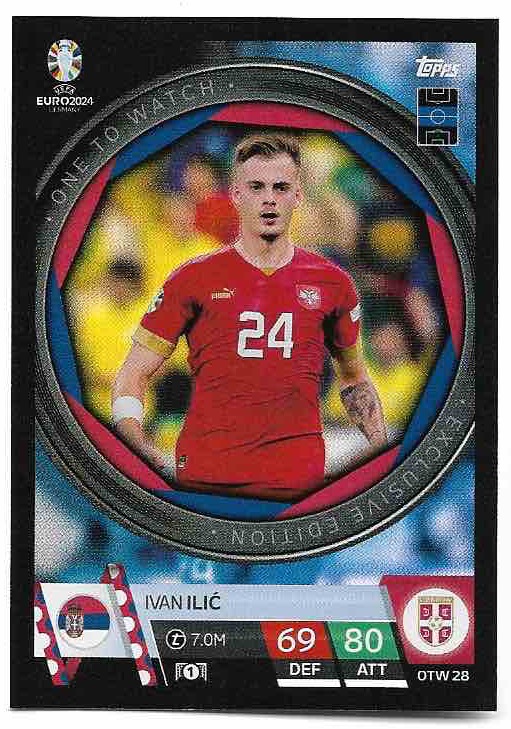 One To Watch IVAN ILIC 2024 EURO Match Attax