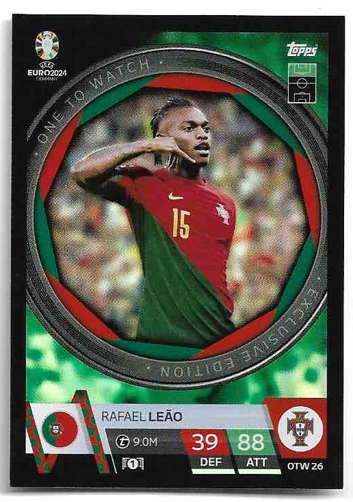 One To Watch RAFAEL LEAO 2024 EURO Match Attax