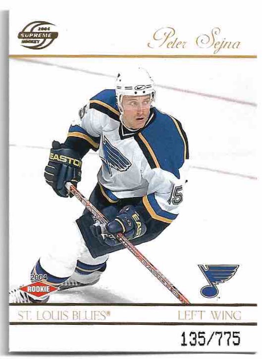 Rookie PETER SEJNA 03-04 Pacific Supreme /775