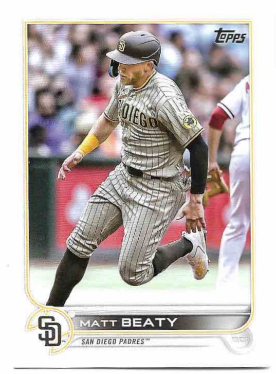 MATT BEATY 2022 Topps Update Series Baseball