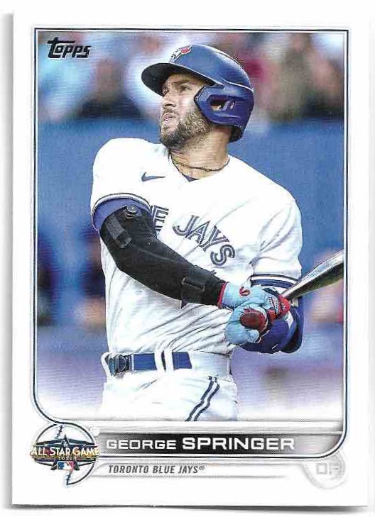 All-Star GEORGE SPRINGER 2022 Topps Update Series Baseball