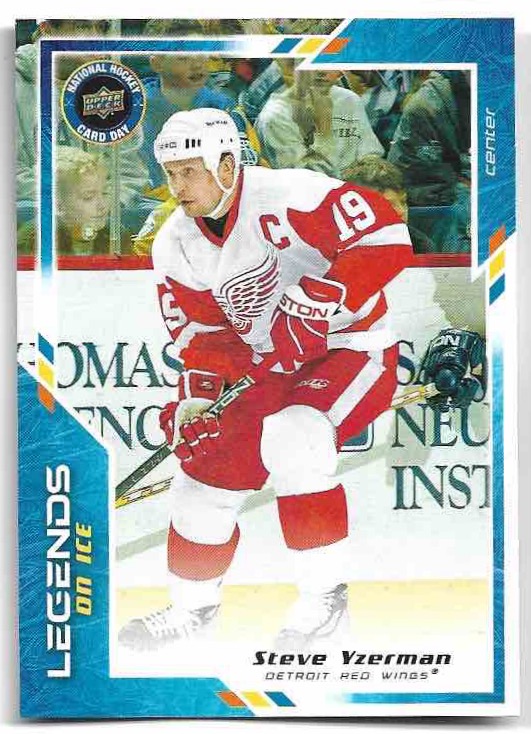 Legends on Ice STEVE YZERMAN 2024 UD National Hockey Card Day