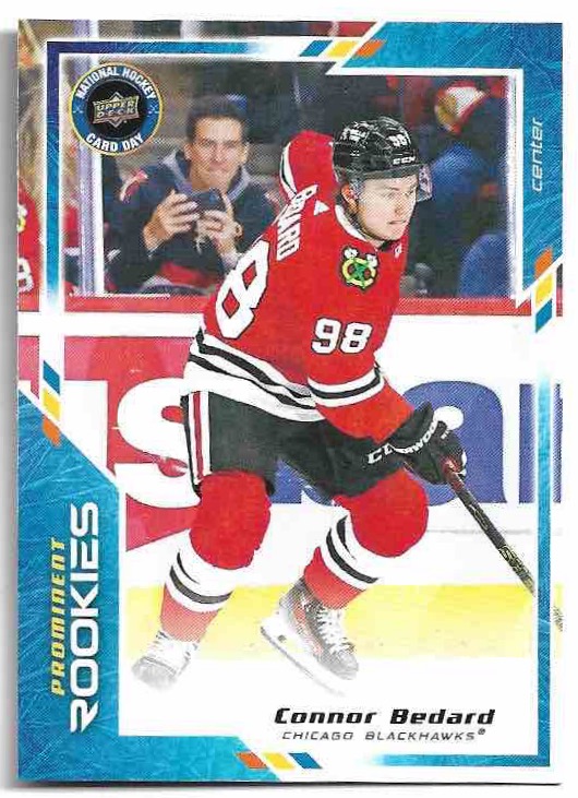 Prominent Rookies CONNOR BEDARD 2024 UD National Hockey Card Day