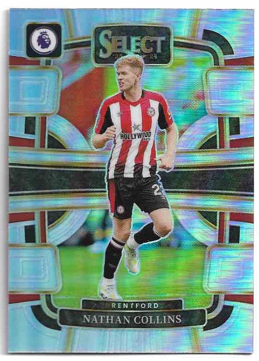 Silver Prizm Terrace NATHAN COLLINS 23-24 Panini Select Premier League Soccer