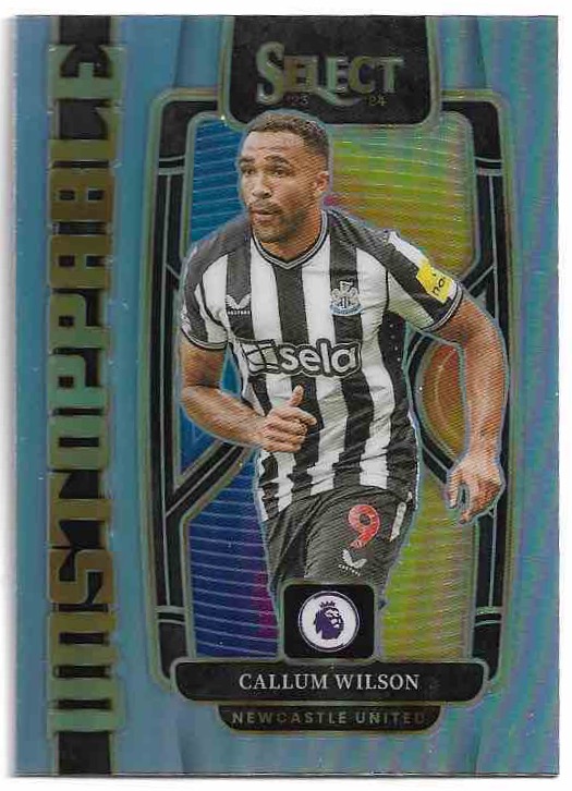 Prizm Unstoppable CALLUM WILSON 23-24 Panini Select Premier League Soccer