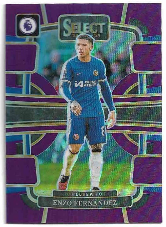 Purple Prizm Terrace ENZO FERNANDEZ 23-24 Panini Select Premier League Soccer /149