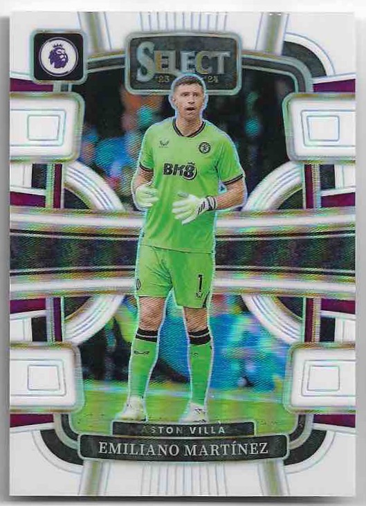 White Prizm Terrace EMILIANO MARTINEZ 23-24 Panini Select Premier League Soccer /99