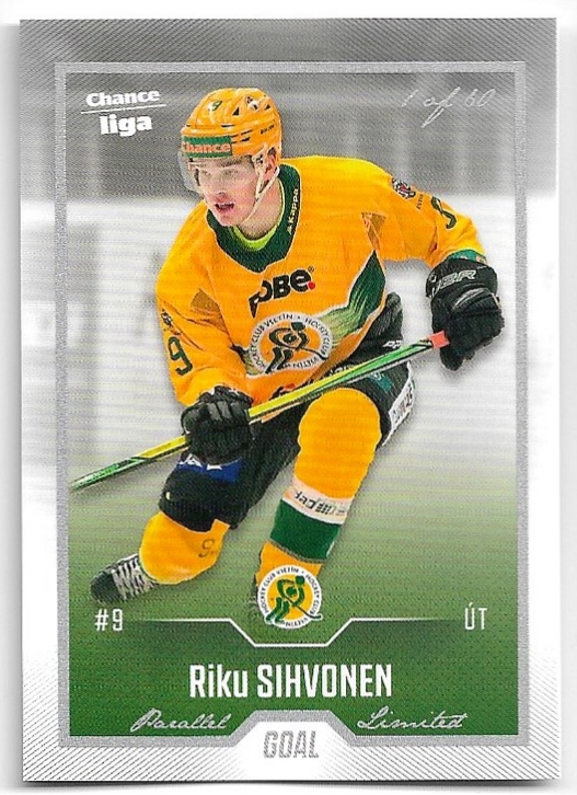 Silver RIKU SIHVONEN 22-23 GOAL Cards Chance liga 1.série /60