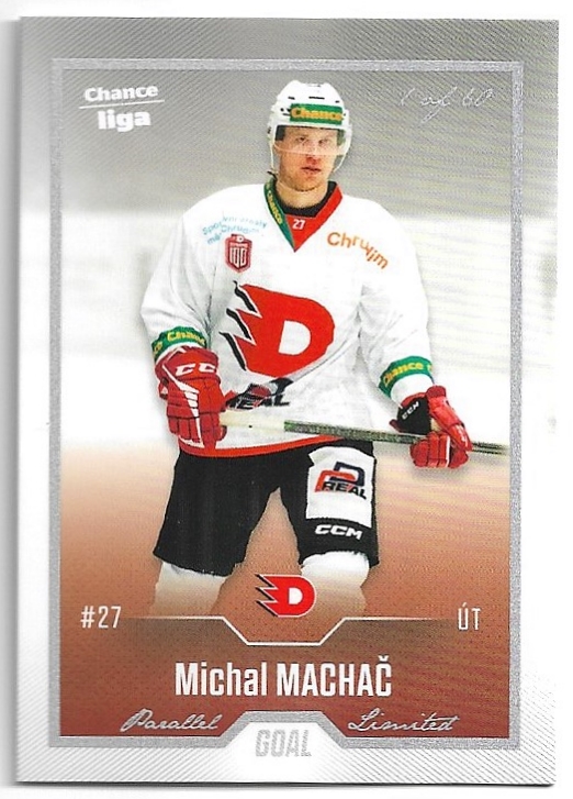 Silver MICHAL MACHAČ 22-23 GOAL Cards Chance liga 2.série /60