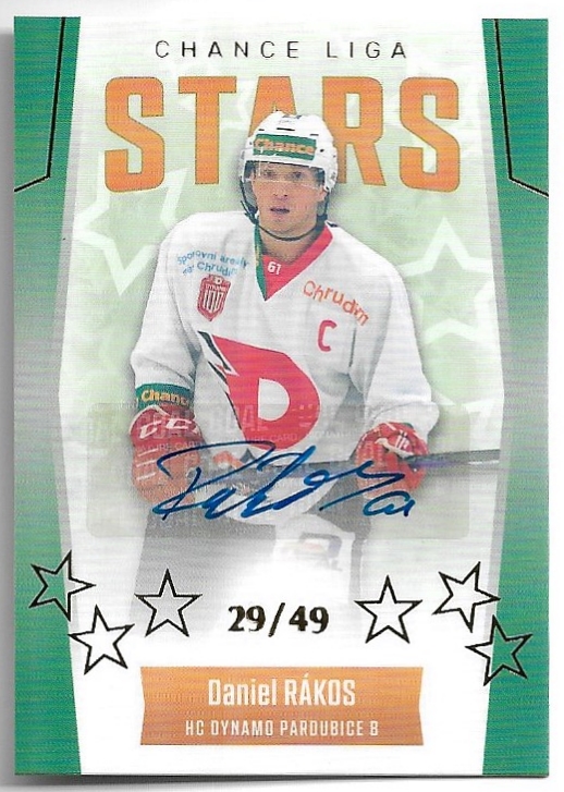 Autograph Stars DANIEL RÁKOS 22-23 GOAL Cards Chance liga 1.série /49