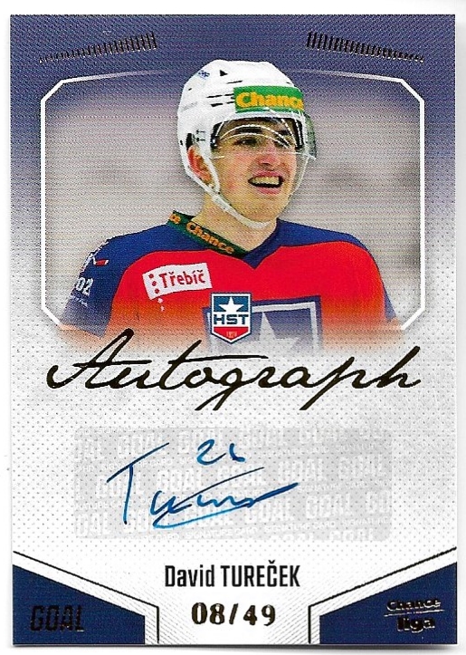 Autograph DAVID TUREČEK 22-23 GOAL Cards Chance liga 2.série /49