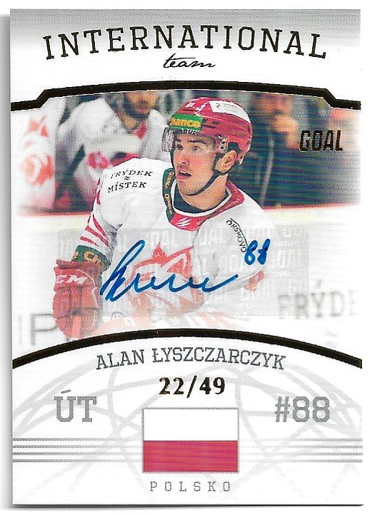 Autograph International Team ALAN LYSZCZARCZYK 22-23 GOAL Cards Chance liga 2.série /49