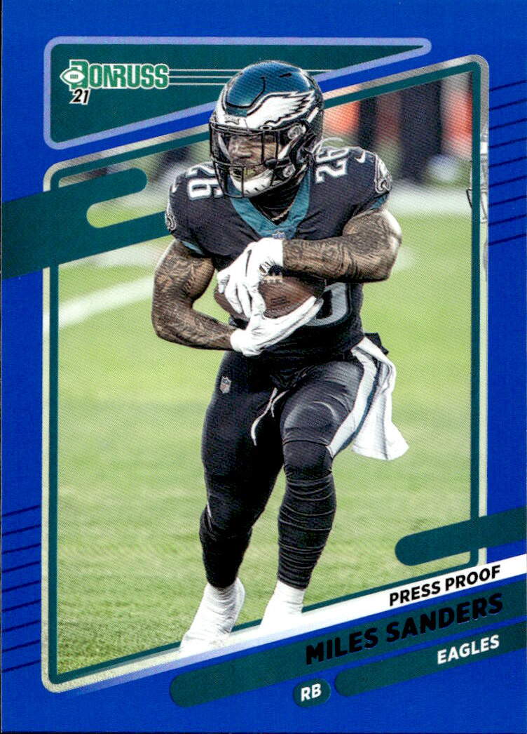 Blue Press Proof MILES SANDERS 2021 Panini Donruss Football