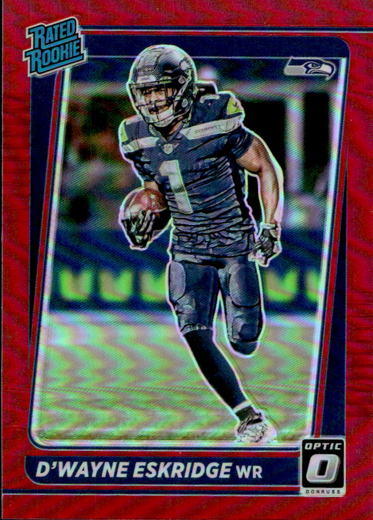 Rated Rookie Optic Holo Red Preview D'WAYNE ESKRIDGE 2021 Panini Donruss Football