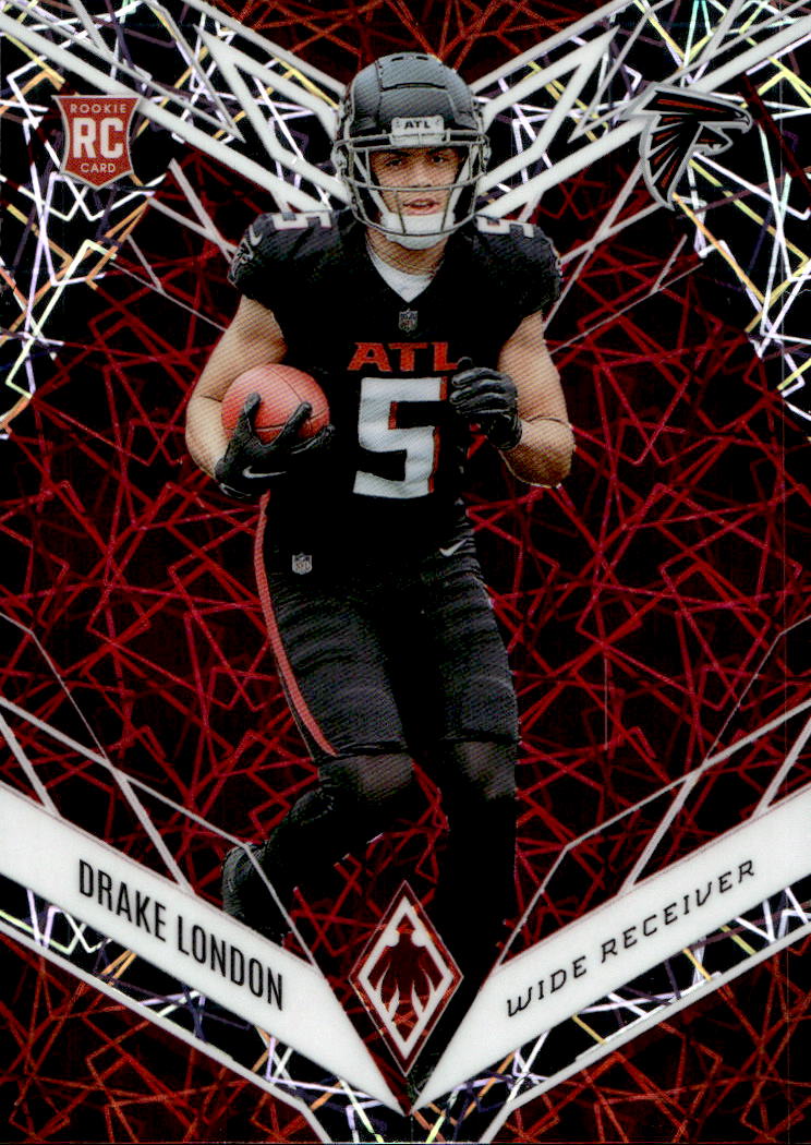 Rookie Red Lazer DRAKE LONDON 2022 Panini Phoenix Football /150