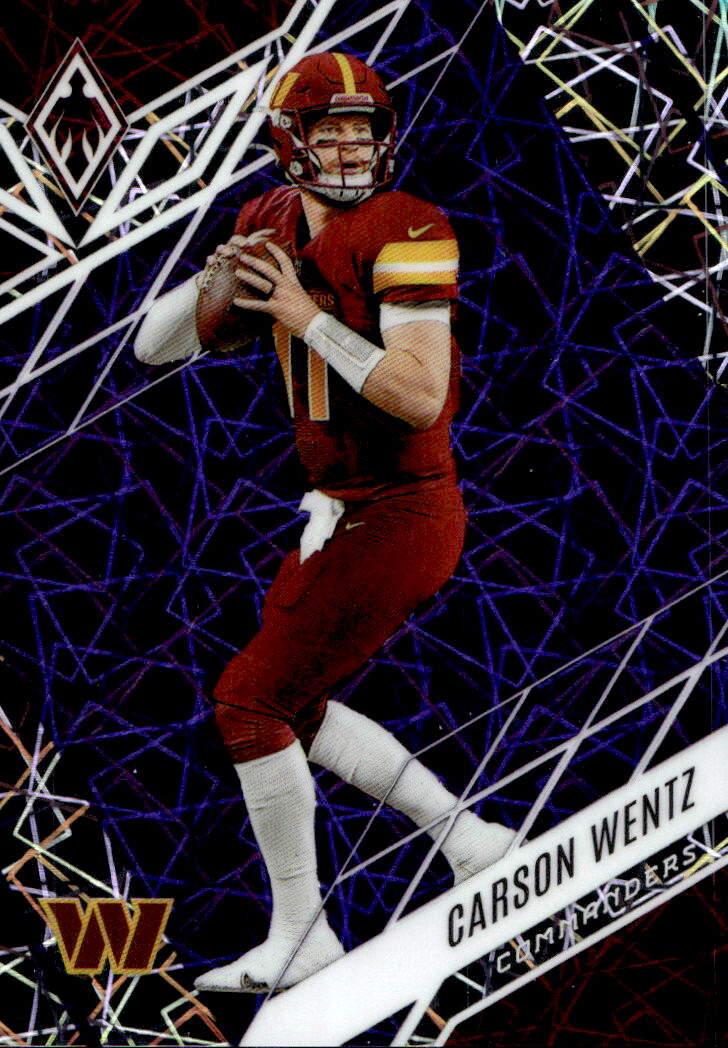 Purple Lazer CARSON WENTZ 2022 Panini Phoenix Football /99