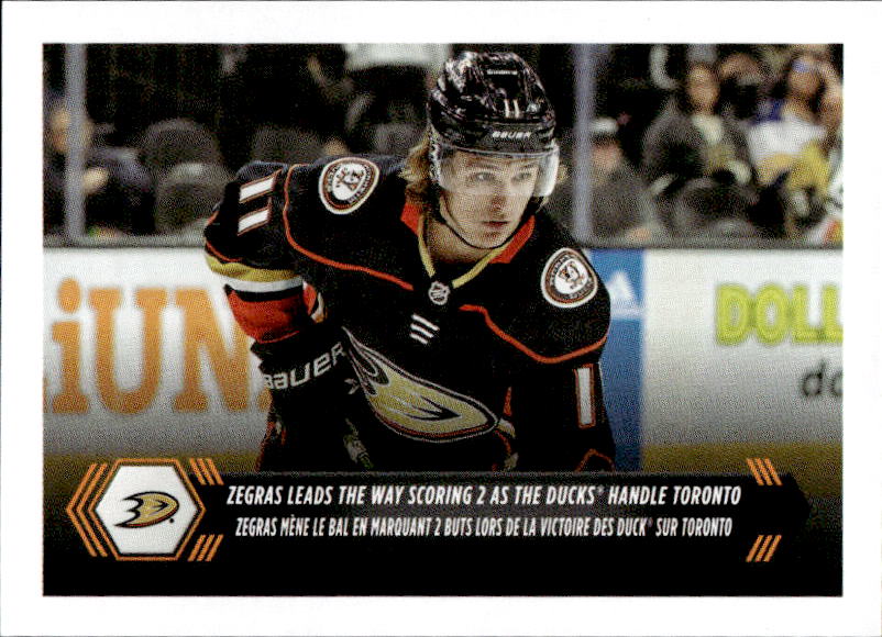 Team Highlights TREVOR ZEGRAS 2023-24 Topps NHL Sticker Collection Hockey