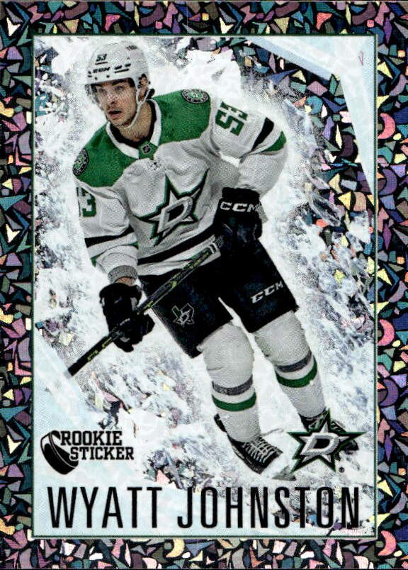 Rookie Sticker Foil WYATT JOHNSTON 2023-24 Topps NHL Sticker Collection Hockey