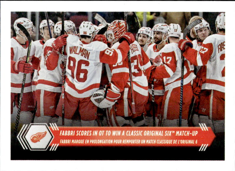 Team Highlights DETROIT RED WINGS (ROBBY FABRI) 2023-24 Topps NHL Sticker Collection Hockey