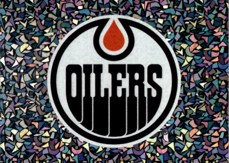 Foil Team Logo EDMONTON OILERS 2023-24 Topps NHL Sticker Collection Hockey