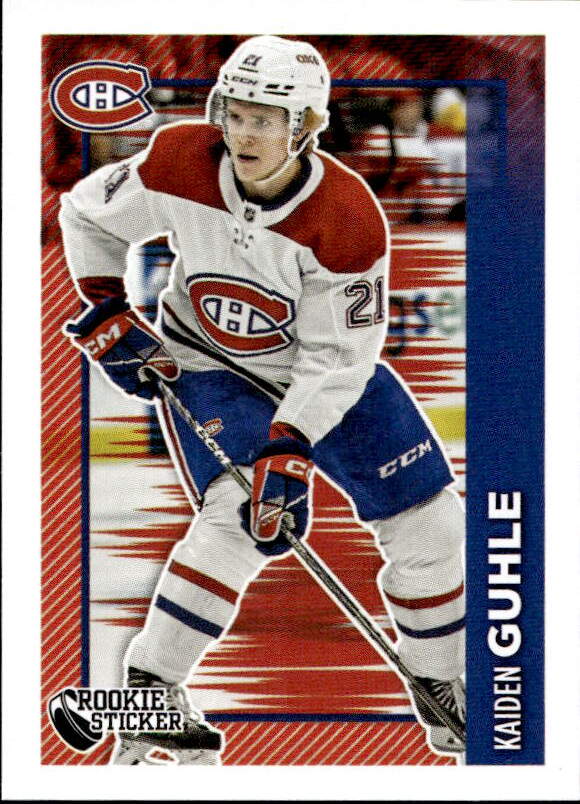 Rookie Sticker KAIDEN GUHLE 2023-24 Topps NHL Sticker Collection Hockey