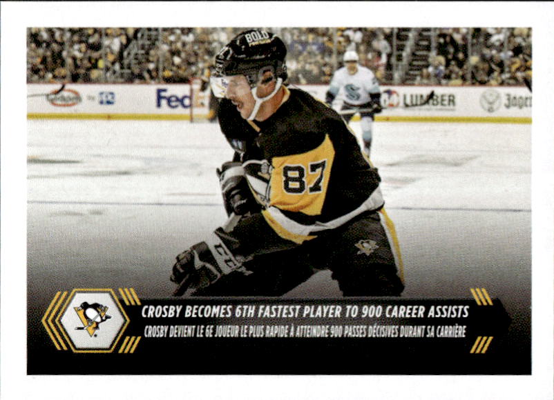 Team Highlights PITTSBURGH PENGUINS (SIDNEY CROSBY) 2023-24 Topps NHL Sticker Collection Hockey