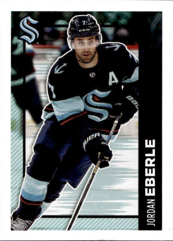 JORDAN EBERLE 2023-24 Topps NHL Sticker Collection Hockey (horší spodní hrana)