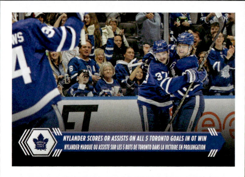 Team Highlights TORONTO MAPLE LEAFS (WILLIAM NYLANDER) 2023-24 Topps NHL Sticker Collection Hockey