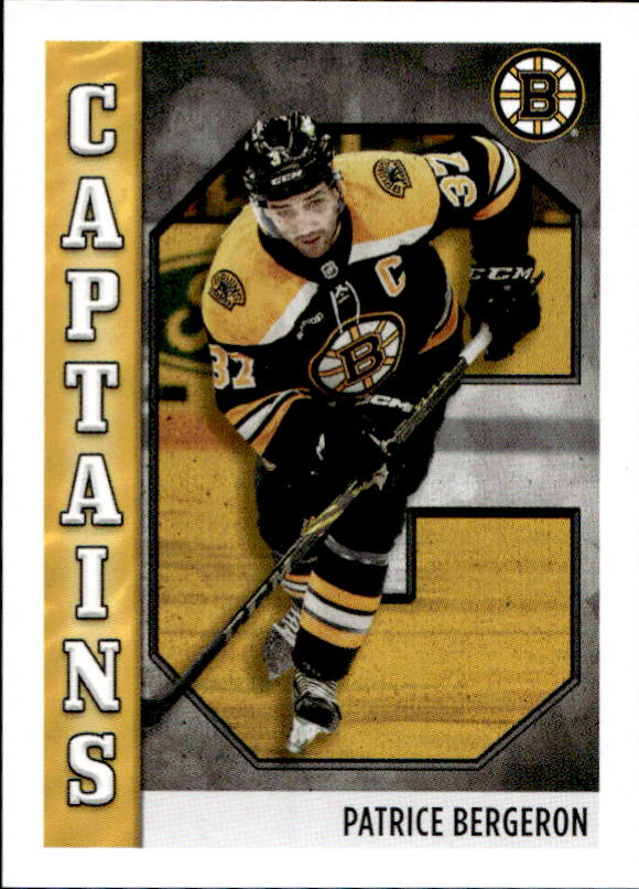 Captains PATRICE BERGERON 2023-24 Topps NHL Sticker Collection Hockey