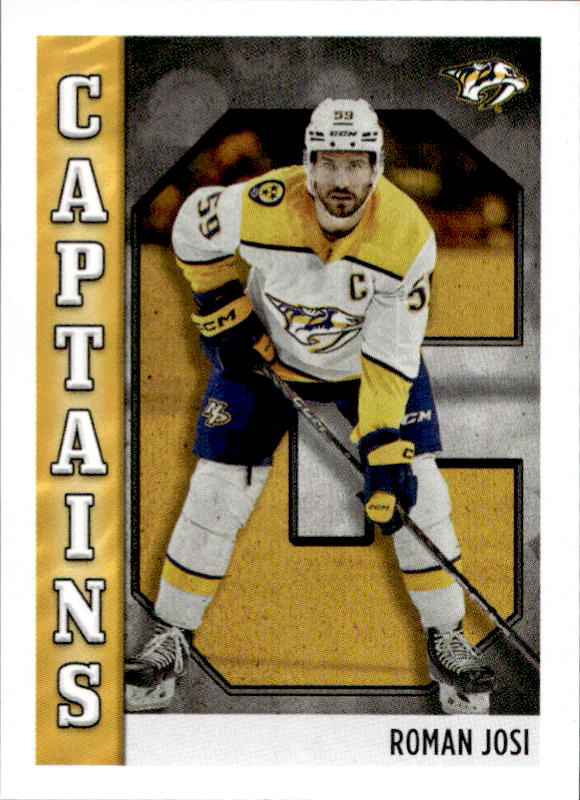 Captains ROMAN JOSI 2023-24 Topps NHL Sticker Collection Hockey