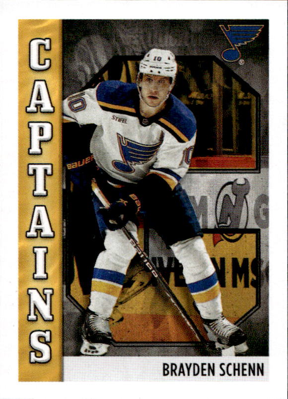 Captains BRAYDEN SCHENN 2023-24 Topps NHL Sticker Collection Hockey