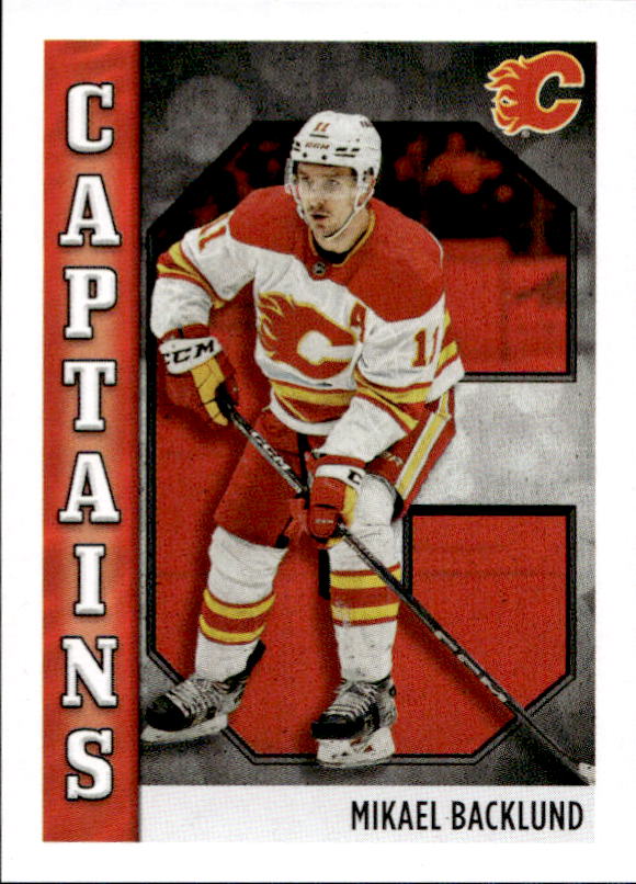 Captains MIKAEL BACKLUND 2023-24 Topps NHL Sticker Collection Hockey