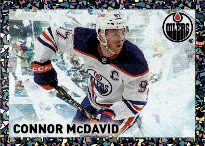 Iced Out CONNOR MCDAVID 2023-24 Topps NHL Sticker Collection Hockey