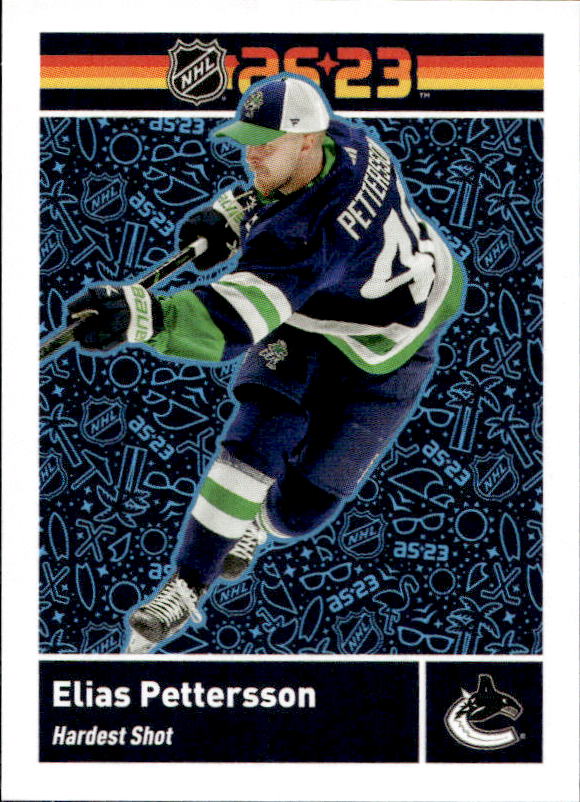 NHL All-Star Weekend ELIAS PETTERSSON 2023-24 Topps NHL Sticker Collection Hockey