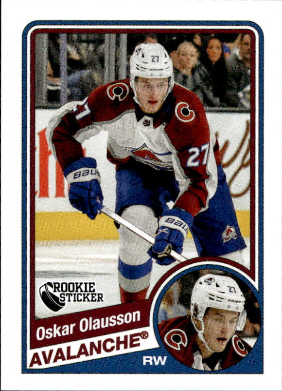 1984-85 Topps Rookies OSKAR OLAUSSON 2023-24 Topps NHL Sticker Collection Hockey