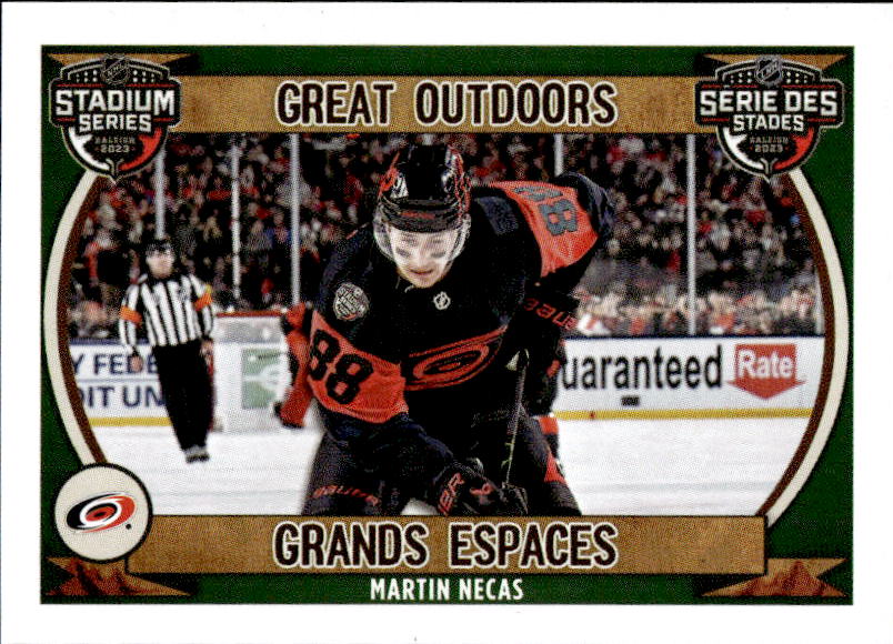 The Great Outdoors MARTIN NEČAS 2023-24 Topps NHL Sticker Collection Hockey