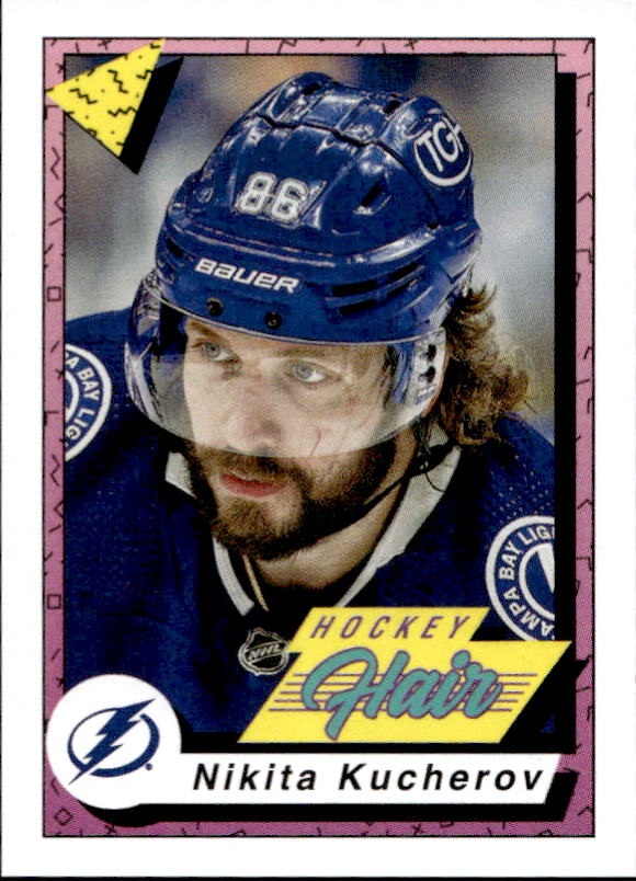 Hockey Hair NIKITA KUCHEROV 2023-24 Topps NHL Sticker Collection Hockey