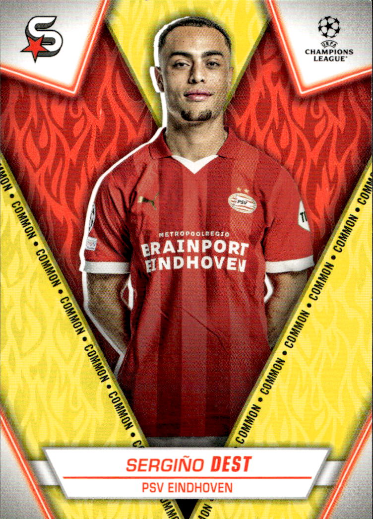 Common Yellow SERGINO DEST 23-24 Topps UEFA Superstars